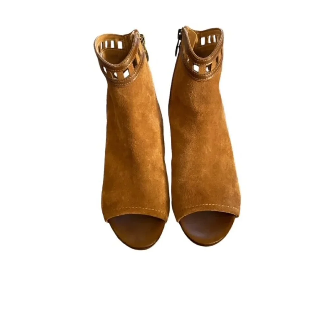 Franco Sarto Greenwich Suede Ankle Boots 8.5